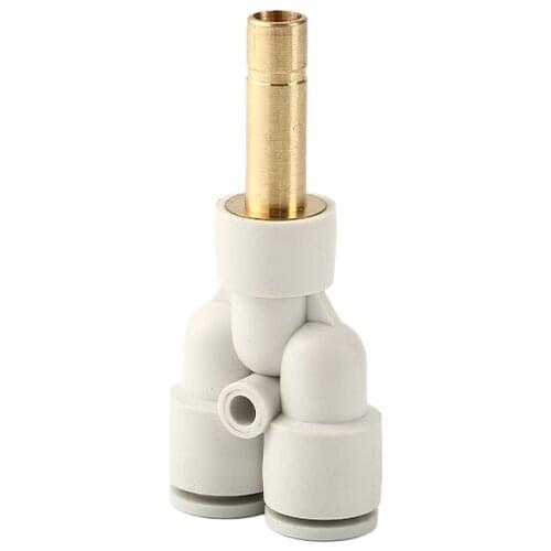 10 PCS SMC type fittings KQ2U type one-touch Plug-in "Y" three way Tracheal fitting plastic pneumatic components pipe fitting