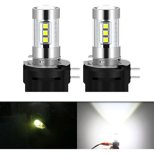 2PCS 16smd 3030 LED Car Fog Light H11B Led 5600k 560LM Auto Front Lamp 5w 10-30V Spotlight high quality projector lens White