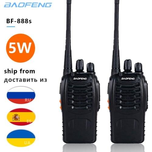 2pcs Baofeng bf-888s Walkie Talkie Radio Station UHF 400-470MHz 16CH 888s CB Radio talki walki bf-888s Portable Transceiver
