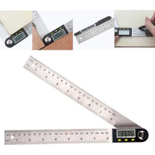 200mm /300 mm Stainless Steel Digital Meter Angle Inclinometer Angle Digital Ruler Electron Goniometer Protractor Angle finder