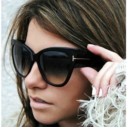 New gradient point cat eye ladies sunglasses high-end fashion sunglasses