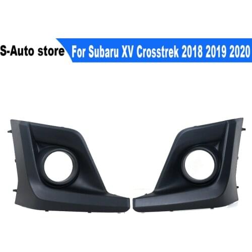Car ABS Front Fog Lamp Front Bumper Fog Lamp Frame Cover Fog Lamp Trimming Bezel Cover For Subaru XV Crosstrek 2018 2019 2020