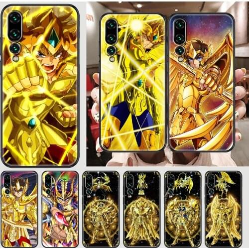 Anime Saint Seiya Phone case For Huawei P Mate P10 P20 P30 P40 10 20 Smart Z Pro Lite 2019 black tpu prime silicone cover
