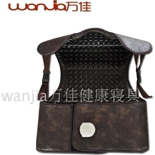 Germanite heated shoulder back pad tourmaline health care waist support natural jade neck shoulder heating stone massage belt