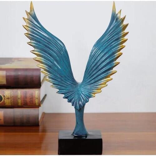 Simulated Abstract Open Wing Eagle Bird Art Model Home Living Room Office Hotel Decor Gift