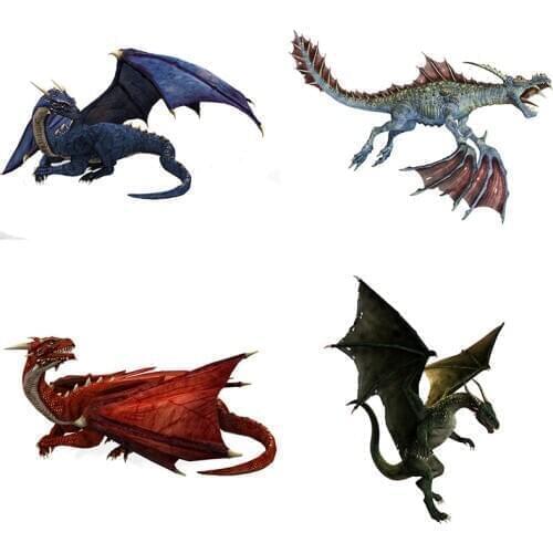 Three Ratels QC480 Dragon wall Stickers Anime Vinyl Stickers Cartoon Decal