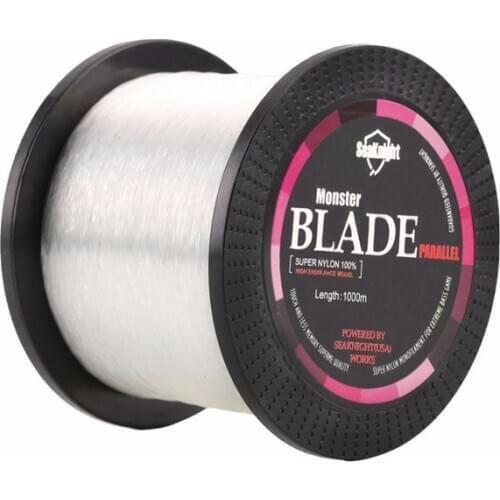 Quality BLADE 1000M Nylon Fishing Line Monofilament Japan Material Super Fish Line Mono Nylon Line 2-35LB Saltwater/Freshwater