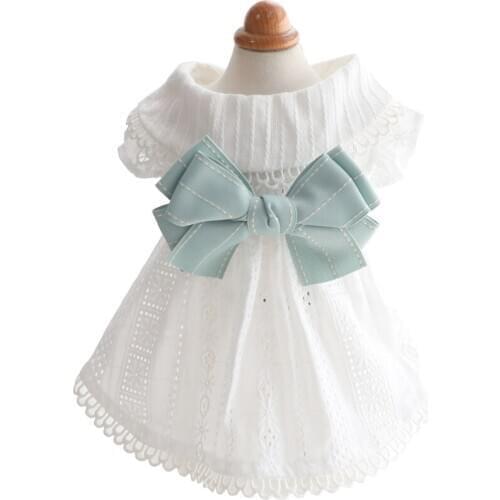 Summer Dog Clothes Pet Dog Wedding Dress Skirt Cat Puppy Apparel Small Dog Clothing Yorkshire Pomeranian Bichon Schnauzer Outfit