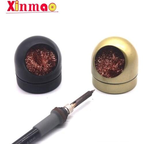 Metal Wire With Stand Set Welding Desoldering Soldering Solder Iron Tip Dross Cleaner Cleaning Steel Ball Mesh Filter Tin Remove