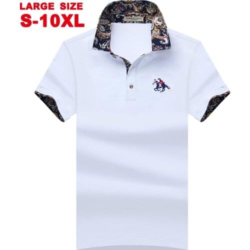 2021 New Short Sleeve T-shirt Mens Lapel Solid Color Flower Collar Middle Aged Half Sleeve T-shirt Loose Size Mens Polo Shirt