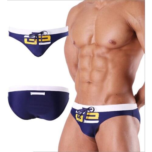 Gay Sexy Underwear Men Underwear Bikini Beach briefs Soft Mens Briefs Shorts Mens Panties with/Without Sponge Pad