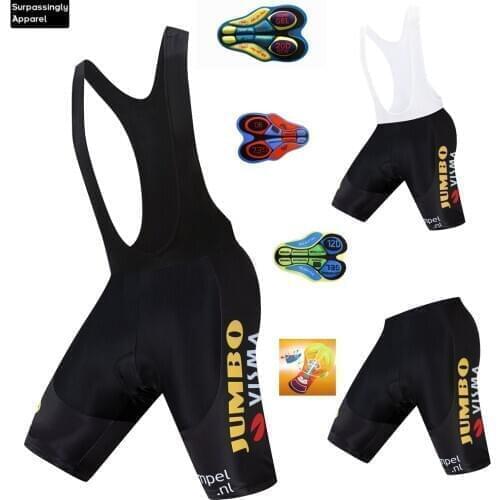 6XL Mens Jumbo Visma Cycling Bib Shorts Summer Coolmax 20D Gel Pad Bike Bib Tights Mtb Ropa Ciclismo Moisture Wicking Pants