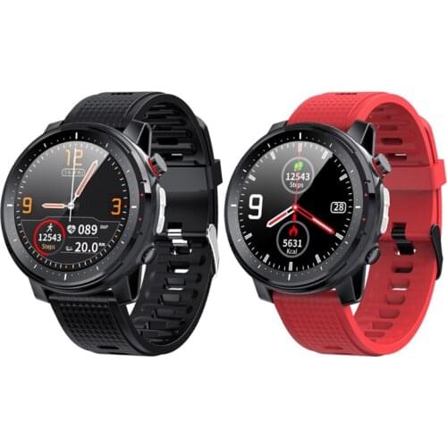 Men IP68 Waterproof Smart Watch Smart Remote Control ECG PPG Blood Pressure Heart Rate Sport Fitness L16