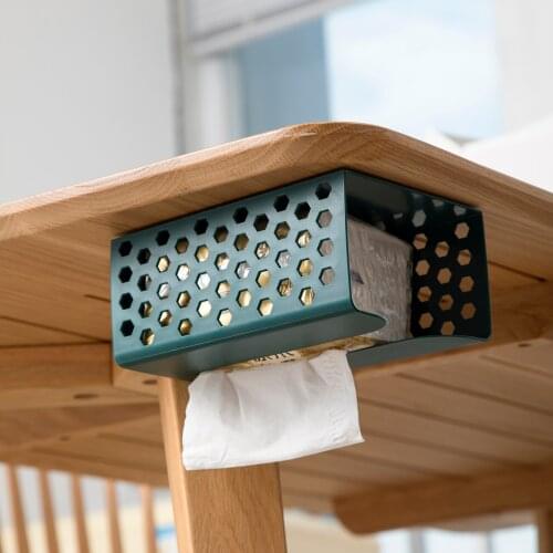 Plastic Tissue Box Desktop Napkin Holder Cover Case Paper Holder Kitchen Paper Box Container Home Decoration