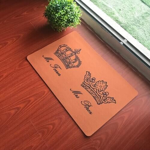 Lovers' House Funny Rug Custom Door Mat for Hallway Floor Mats King and Queens Grown Printed Carpet Doormat for Entrance Door