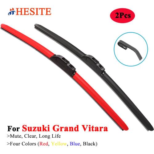 HESITE Colorful Car Wiper Blades For 2010 2011 2012 2013 Suzuki Grand Vitara XL7 JLX-L Parts Accessories 2001 2002 2004 2006