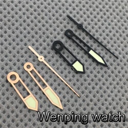 Rose Gold\Black Watch Hands Luminous Marker Fit Miyota 8205 8215 821A 82 series Mingzhu DG 2813 3804 Movement