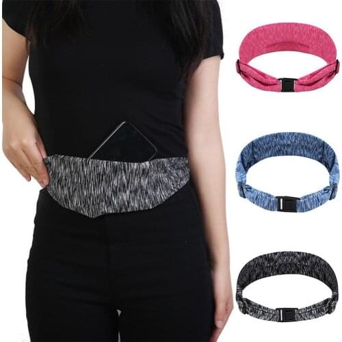 Sports Pocket ultra-thin mobile phone storage bag running belt double-layer waist bag ultra-thin personal sports waist bag