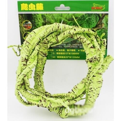Rainforest Plants Vines Reptile Simulation Rattan Pet Tank Aquarium Landscaping Reptile Amphibians Lizard Decorative