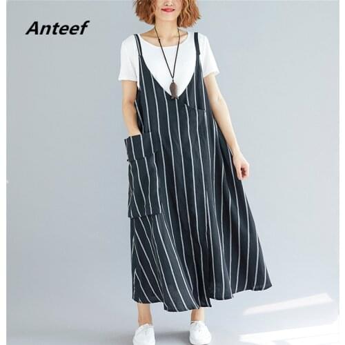 Yellow cotton linen plus size vintage women casual loose long beach summer dress elegant clothes 2021 ladies dresses sundress