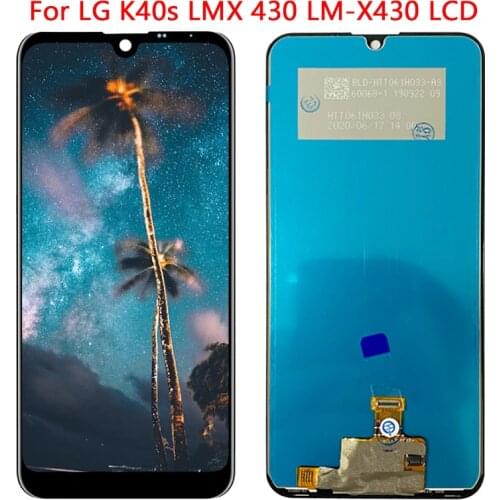 6.1''LMX 430 LCD For LG K40s LM-X430 LCD Display Touch Screen With Frame Digitizer Assembly For LG K40s LCD