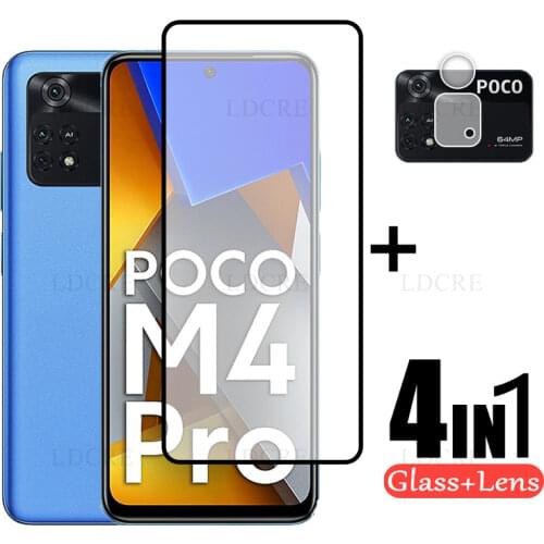 2Pcs For Xiaomi Poco M3 Glass Full Protective Screen Glass For Xiaomi Poco M3 Flim Len Glass For Xiaomi Poco X3 Camera Glass Len