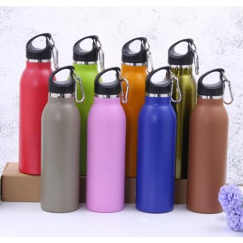 20pcs 600ml 20oz Water fashion Bottle Stainless Steel Beer Vacuum flask Double Wall Vacuum Insulated Outdoor Thermal Insulation