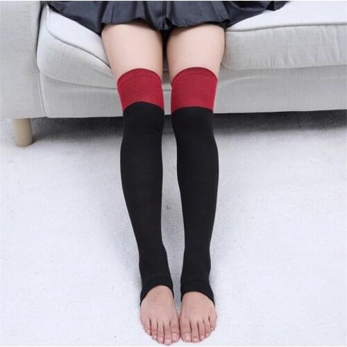 2020 Fashion 3 Stripes Jk School Uniform Over Knee High Tight Socks Velvet Lolita Stocking Football Socks Anime School Uniform
