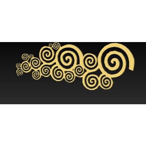 3d model relief for cnc carving engraving in STL file format Decorative pattern