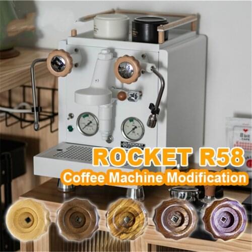 5PCS Set ROCKET R58 Appartmento Wood Coffee Machine Modification For Wooden Handle tools Espresso Accessories