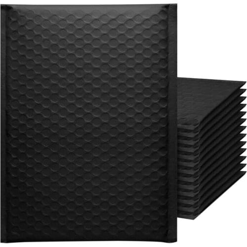 50 Pcs 15X20+4cm Black Bubble Mailing Self-Sealing Padded Envelope Transport Bag Suitable for Offices, Homes and Shops