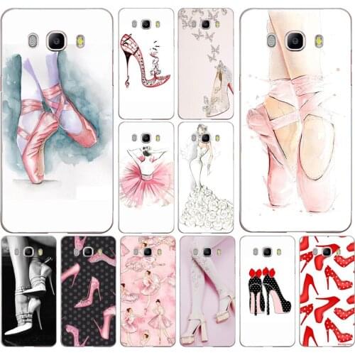 165FG High heels heeled shoes ballerina Soft Silicone Tpu Cover phone Case for Samsung j3 j5 j7 2016 2017 j330 j2 j6 Plus 2018
