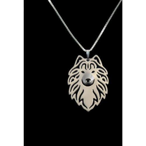 DANGGAO fashion Newest Handmade Samoyed pendant women chain choker necklace Dog charm Jewelry Pet Lovers Gift Idea