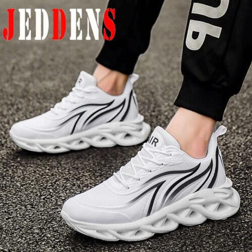 Breathable Men Running Shoes Flame Man Sport Shoes Blade Mens Autumn Sneakers Light Big Size Male Fashionable Sports Shoe Q25