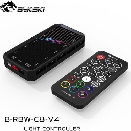 BYKSKI RBW Controller use for Block 5V RGB LED Strip Light /Support Connect to 5V GND 3PIN Header in Motherboard Only for Bykski