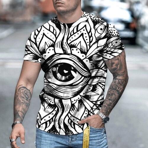 2021 Summer 3d Printing T-shirt Creative Imagination Mans Short Sleeves Trendy Menswear Entleman Style Design Casual Tshirt Top