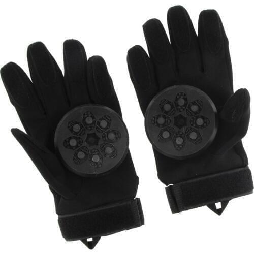 Longboard Skateboard Slide Gloves With Slide Pucks Standard / Medium Size Comfortable Fabric