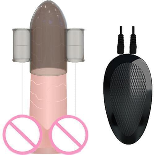 Glans Penis Stimulation Massager Male Vibrators Delay Ejaculation Masturbation Penis Sleeves Cock for men Sex Toys Adult Product