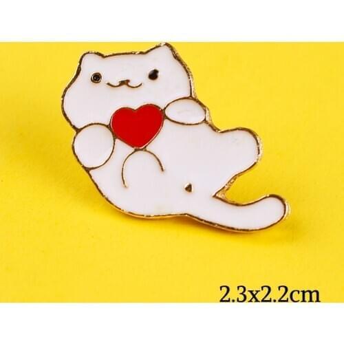 Bear Cat Pin Badges On Clothes Brooches Cute Cartoon Enamel Pins Pokemon Anime Icons Lapel Pin Bags Badge Gifts Manga Accessoire