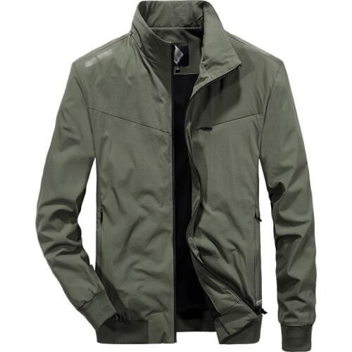 2021 Spring Autumn Casual Outfit Fashion Slim Bomber Jacket Men Overcoat New Arrival Baseball Jackets Mens Jacket M-4XL Tops