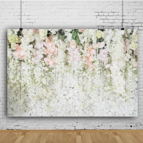 Nordic Style Four Seasons Beautiful Flower Wall Theme Backdrop Bride Wedding Photography Decorative Photo Child Vinyl Background