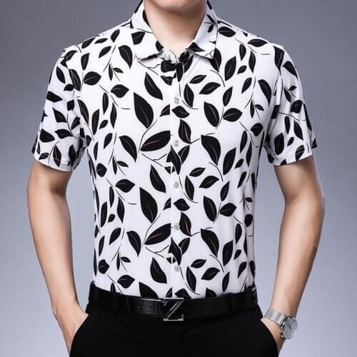 Wholesale Men Clothing Vendors Mens Shirts With Flowers Hawaiian Shirt Big Size Aesthetic Shirts Plus Size Dress 2020 Summer New