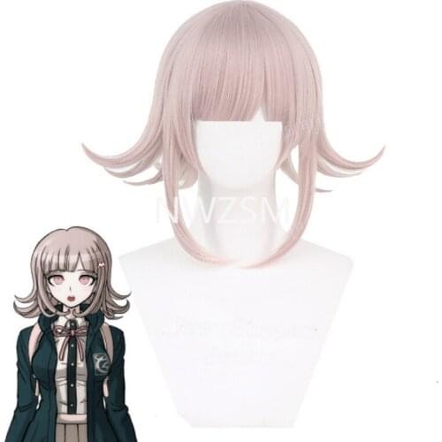 Anime DanganRonpa Nanami ChiaKi Wig Cosplay Costume Dangan Ronpa Heat Resistant Synthetic Hair Women Wigs