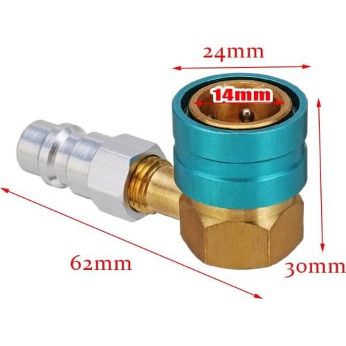 Car Air Conditioner Fitting R1234YF To R134a Car Air Conditioner Adapter Straight Plug Low-side Quick Connector Adapter