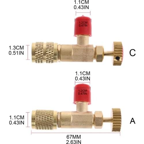 R22/R410 Refrigeration Charging Adapter Connector Liquid Addition Accessories X4YD