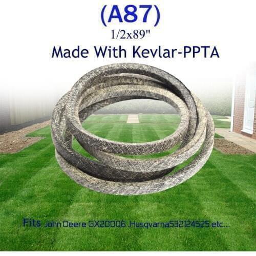 Mower Belt Make With Kevlar for H/usqvarna 532124525 Free Shipping Lawn Mower Driving Position Ranch Para-Aramid Fiber 1/2x89