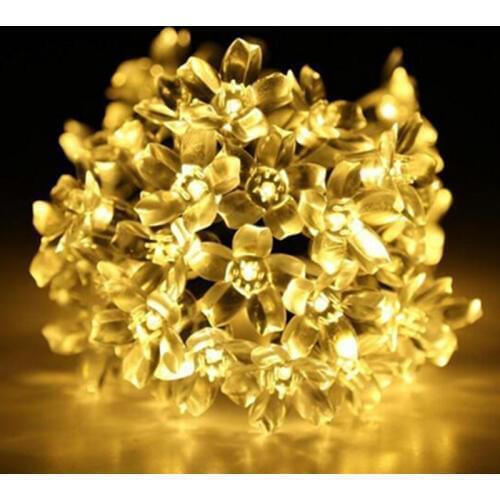 LED Solar String Light Four Colors String For Christmas Halloween Outdoor Waterproof Lawn Garden Decoration Flashing SKY