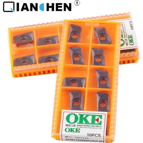 OKE 10pcs/lot High Precision High Strength CNC APMT160408PDER-M2 OP1216 Industry Carbide Inserts External Turning Tool