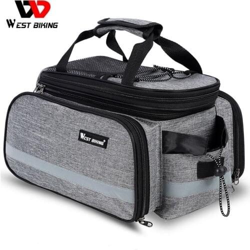 WEST BIKING Bicycle Bags Large Capacity Cycling Pannier MTB Bike Saddle Handbag Storage Luggage Carrier Bag Rear Rack Trunk Bags