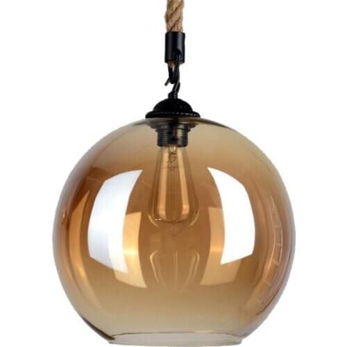 Amber 25 cm Glass ball